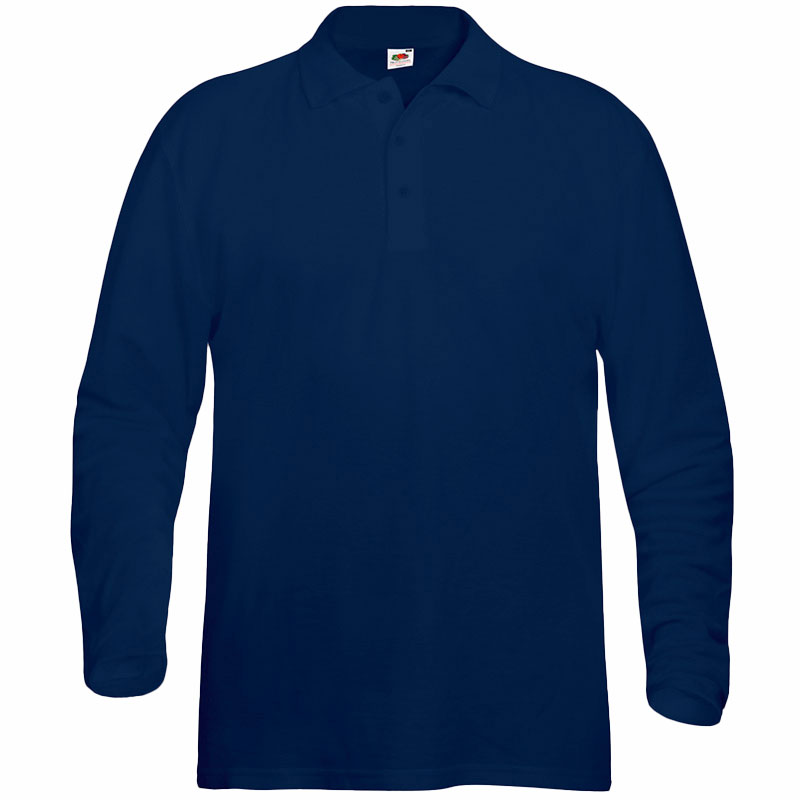 Polo Premium Manga Larga Hombre Frontal